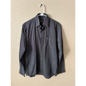 Arrow Men's Long Sleeve Button-Down Shirt - Charcoal Gray